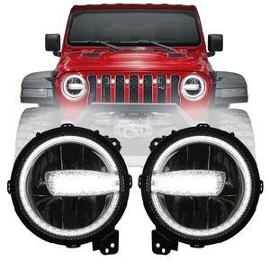Accesorios de coche faro Led para <span class=keywords><strong>Jeep</strong></span> Wrangler JL 2018 + 9 ''faro con DRL para Gladiator <span class=keywords><strong>JT</strong></span> 2018 2019 2020 2021 2022 <span class=keywords><strong>2023</strong></span> - Product Image 1