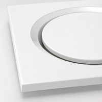 Diffuseur de ventilation de plafond en aluminium avec registre papillon, pour alimentation en air des conduits de climatisation
