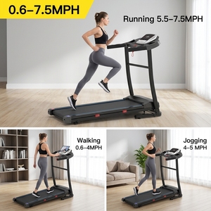 Cinta <span class=keywords><strong>de</strong></span> Correr Eléctrica Plegable para Ejercicio en Casa con Motor DC, Pantalla LED y Capacidad <span class=keywords><strong>de</strong></span> 100 kg - Product Image 3