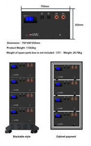 ชุดแบตเตอรี่เก็บพลังงานแสงอาทิตย์16วินาทีแบบทำมือ280Ah ชุดแบตเตอรี่ลิเธียมไอออน LiFePO4 48โวลต์พร้อมกล่องแบตเตอรี่สามารถ RS485การรับประกัน5ปี - Product Image 2