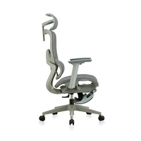 Chaise d'ordinateur à dossier haut ergonomique pour bureau à domicile moderne chaise de bureau en plastique avec accoudoir réglable appui-tête soutien lombaire