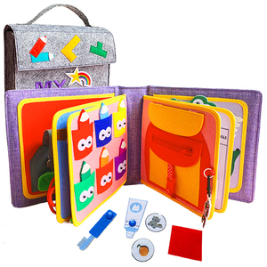 <span class=keywords><strong>Livre</strong></span> de feutre sensoriel Libro De Tela pour les tout-petits Meilleur jouet éducatif préscolaire <span class=keywords><strong>Mes</strong></span> premiers livres d'activité occupés en <span class=keywords><strong>tissu</strong></span> pour les enfants - Product Image 1