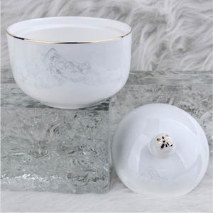 Service de table en porcelaine rétro chinoise, style luxe léger, vaisselle en céramique orientale pour la décoration intérieure - Product Image 3