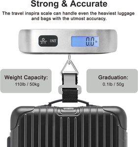 Báscula de Cocina Digital Portátil de Mano, 50 kg, Precisión de 10 g, Funciona con Batería 2032, Gancho de Acero, Tendencia 2025, Gran Venta - Product Image 3