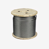 Câble en acier inoxydable 304/316/316L, construction FC/IWRC, câble en acier multibrins pour levage et amarrage