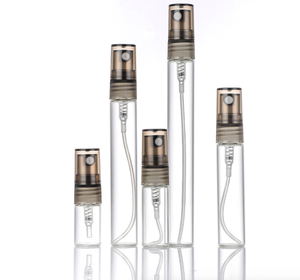 2ml 3ml 5ml <span class=keywords><strong>8ml</strong></span> 10ml mini bouteilles de parfum rechargeables en verre ambré transparent avec bouchon de pulvérisation doré pour parfum - Product Image 1