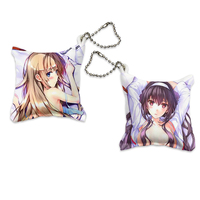 Mini Dakimakura Anime, Oreillers Personnalisés, Porte-clés en Forme d'Oreiller, Oreiller Cartoon Personnalisé