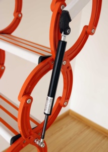 Bán Hot Nhôm Điện Kính Thiên Văn Gác Mái Thang Tự Động Kéo Xuống Cầu Thang Cho Loft - Product Image 5