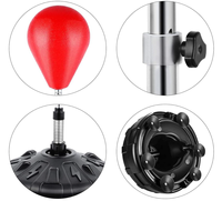 Support de sac de frappe autoportant JIKE Sports réglable en hauteur, en acier, avec matériau PU et remplissage d'eau pour l'entraînement de boxe