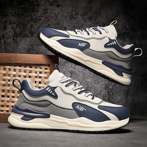 Chaussures de sport pour hommes tendance, respirantes, en maille tricotée, légères et amortissantes, pour la course et la marche décontractée – Vente en gros usine - Product Image 2