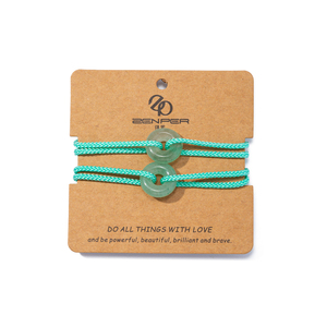 Bracelet en acier inoxydable fait main pour femme, style bohème, plage, surf, avec breloques vague et corde, et ensemble de donuts en quartz rose - Product Image 6