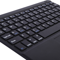 Clavier sans fil ultra-fin de qualité supérieure avec pavé tactile intelligent, rechargeable par Type-C, clavier portable pour jeux, compatible avec iPad, tablette, Steam Deck