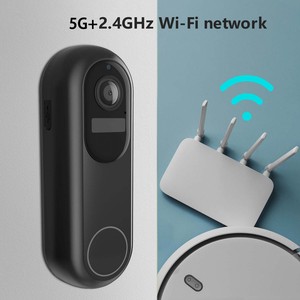 5g 2.4G băng tần kép WIFI video chuông cửa chuyển động và kêu vang ứng dụng cảnh báo, Alexa/Google kích hoạt có dây hoặc không dây tuya thông minh chuông cửa - Product Image 5