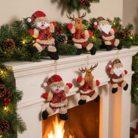 Pendentifs de Noël 2026 : Poupées de Noël épaisses et de qualité, à suspendre sur l'arbre, avec ceinture noire, tendance et populaires