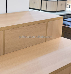 أرفف سوبر ماركت معدنية فولاذية شديدة الوجهين شائعة-ممتازة لعرض المتاجر ترويج البوتيك الخشبي المشترك - Product Image 3