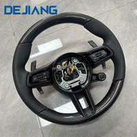 Volant en cuir noir en fibre de carbone pour Porsche Panamera Cayenne Macan Taycan Boxster Cayman 996 997 911.2 958 718 911 918