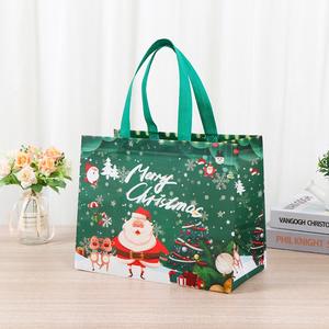 超厚无纺布袋100gsm重型防撕裂圣诞购物持久使用 - Product Image 1