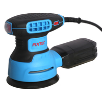 Outils électriques FIXTEC, ponceuse rotative pour bois, 350W, 125mm, ponceuse orbitale aléatoire électrique, machine à poncer pour voiture