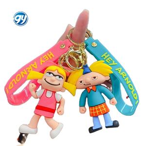 Porte-clés en silicone créatif <span class=keywords><strong>et</strong></span> mignon <span class=keywords><strong>Arnold</strong></span>, figurine pour sacs homme <span class=keywords><strong>et</strong></span> femme, décoration suspendue, accessoires de voiture, cadeau en gros - Product Image 1