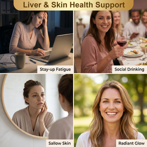 Chinaherbs HALAL BRC CGMP <b>Liver</b> Support <b>Supplement</b> Women Glutathione Milk Thistle Glutathione Skin Radiance Detox Vegan Capsule - Product Image 3