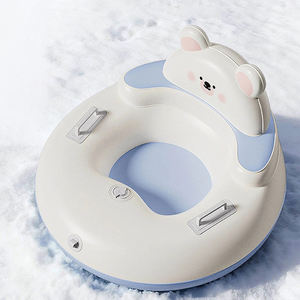 Bouée gonflable robuste et résistante au froid pour l'hiver, jouet de traîneau pour enfants et adultes, anneau de glisse épais avec poignées - Product Image 6