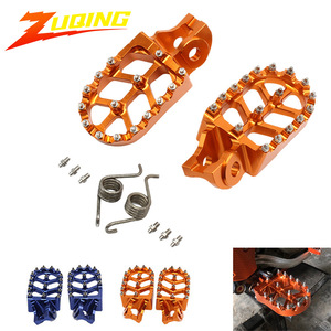 Pédales avant en alliage d'aluminium CNC Zuqing pour motocross SX125 250 SXF XCF 250 350 450 – Orange, Bleu, Noir - Product Image 1