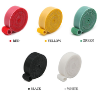 Correas de nailon de doble cara 100% con gancho y bucle, autoadhesivas, ajustables, para sujetar cables, venta al por mayor de fábrica