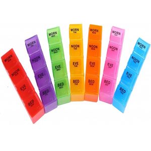 กล่องยาพลาสติกใส่ยาประจำวัน 28 ช่อง ลายรุ้ง ลดราคาสุดคุ้ม - Product Image 6