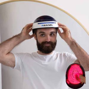 Gorro con Luces Láser LLLT para el Tratamiento de la Caída del Cabello, Dispositivos para el Crecimiento del Cabello, <span class=keywords><strong>Casco</strong></span> Láser para el Crecimiento del Cabello, <span class=keywords><strong>Casco</strong></span> de Terapia de Luz Infrarroja - Product Image 1