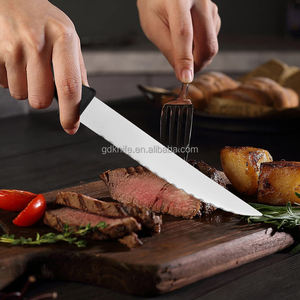 6 adet mutfak çatal sofra bıçağı paslanmaz çelik tırtıklı mızrak noktası bıçak biftek bıçağı seti - Product Image 5