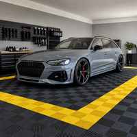 Dalles de sol de garage emboîtables robustes sur mesure, 18 mm, en plastique PP, imperméables et antidérapantes, pour atelier et lavage auto