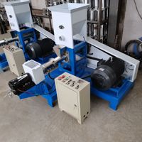 Extrudeuse d'aliments pour poissons en acier inoxydable, machine à fabriquer des granulés d'aliments pour poissons flottants et coulants, machinerie d'aquaculture
