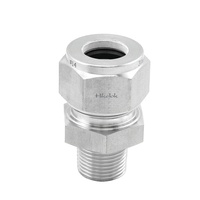Raccord de tube à double ferrule mâle en acier inoxydable 304 316 de type Swagelok à bas prix
