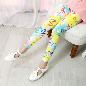 Leggings sans couture pour filles, leggings froncés pour bébés filles, vente en gros de vêtements pour enfants, nouveaux pantalons pour enfants 2021 - Product Image 4