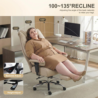 Chaise de bureau ergonomique pour cadres, directeurs, PDG, réunions, durable, base en métal, pivotante, inclinable, avec repose-pieds