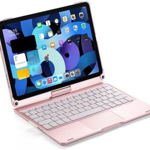 เคสคีย์บอร์ดหมุนได้ 360 องศาสำหรับ iPad 11 นิ้ว คีย์บอร์ดเรืองแสงพร้อมแทร็คแพด ฝาปิดคีย์บอร์ดแบบพับได้ ผลิตภัณฑ์จีน - Product Image 3