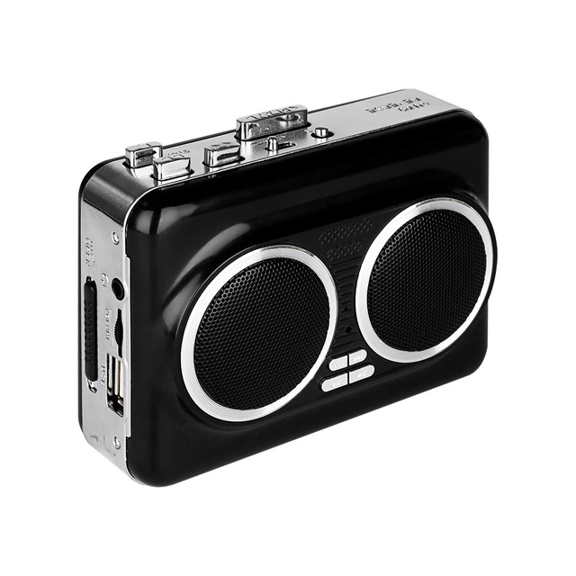 Retro Digital Cassette & Tape Player Walkman MP3 Transcription U Disk Playback JL-302 Auto Reverse 2 AA Batteries ABS