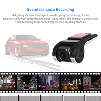 Stock UE/US/RU Podofo Mini Boîte Noire de Voiture ADAS Caméra de Tableau de Bord Enregistreur Vidéo Automatique USB DVR Vision Nocturne pour Autoradio Android