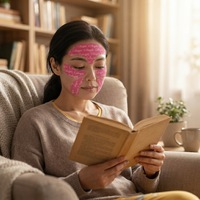 Patchs Hydrogel pour le Contour des Yeux et les Rides du Sourire, Infusés au Collagène et aux Peptides, Masque Anti-Glisse Soin Nuit Apaisant pour les Rides des Yeux et Nasolabiales