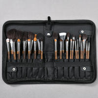 YRX Vente en gros de pinceaux de maquillage professionnels de haute qualité personnalisés avec logo, en poils de chèvre, pour le visage, 30 pièces, noirs