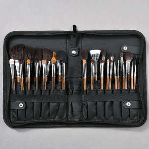 YRX - Juego de Brochas de Maquillaje Profesionales de Pelo de Cabra de Lujo con Logotipo Personalizado al por Mayor, 30 Piezas, Color Negro, Alta Calidad - Product Image 5