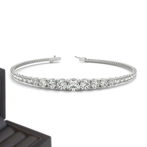 Bracelet en argent sterling 925 avec moissanite, style cubain, bijoux tendance pour tous les jours - Product Image 2