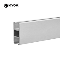 KYOK Usine en Chine Rail de rideaux en aluminium de haute qualité Rail de rideaux de plafond hospitalier avec crochet