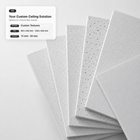 Plaque de plafond acoustique en fibres minérales insonorisante et ignifuge Classe A 600*600mm à bords carrés pour immeuble de bureaux