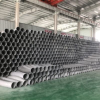 Tuyau de conduit électrique en PVC gris d'usine, tube rigide en UPVC pour la protection des câbles et le câblage