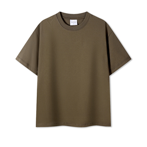 T-shirt en coton 100% à col rond, poids lourd 230 GSM, design personnalisé, t-shirt vierge pour impression personnalisée - Product Image 2