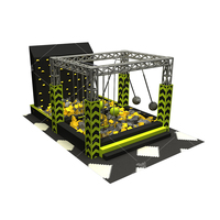 Parcours d'obstacles professionnel Pokiddo Ninja Warrior - Mur d'escalade en alliage d'aluminium et acier inoxydable, taille/couleur personnalisable