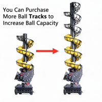 Lanceur de balles de pickleball automatique professionnel 3802PBH, batterie au lithium, hauteur et direction de rotation réglables pour l'entraînement solo