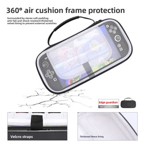 Nouvelle <span class=keywords><strong>Nintendo</strong></span> <span class=keywords><strong>Switch</strong></span> 2 de deuxième génération, étui de transport en EVA en forme de O, accessoire de jeu, boîte de rangement portable en cuir texturé, noir - Product Image 5
