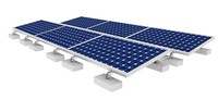 Supports de montage solaire lestés pour toit plat Corigy, système de montage solaire hors réseau